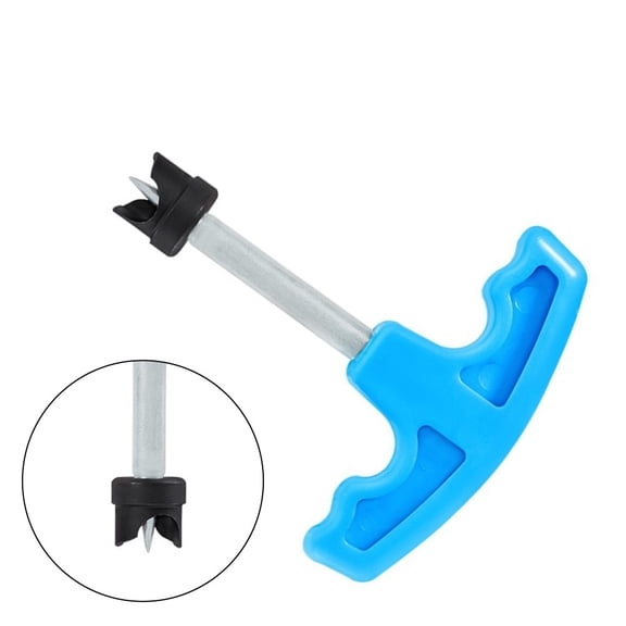 Blue T-Shaped 16Mm/20Mm Punch Hole Opener Tool Pe Pipe Bypass Hole Punch Forestry Irrigation Manual Drill Bit 16Mm Fangkenuo