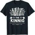 Blue TShirt with White Asparagus Graphic 'The Kinning' & 'Shaps