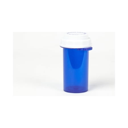 Blue THUMB TAB VIALS With Reversible CAPS