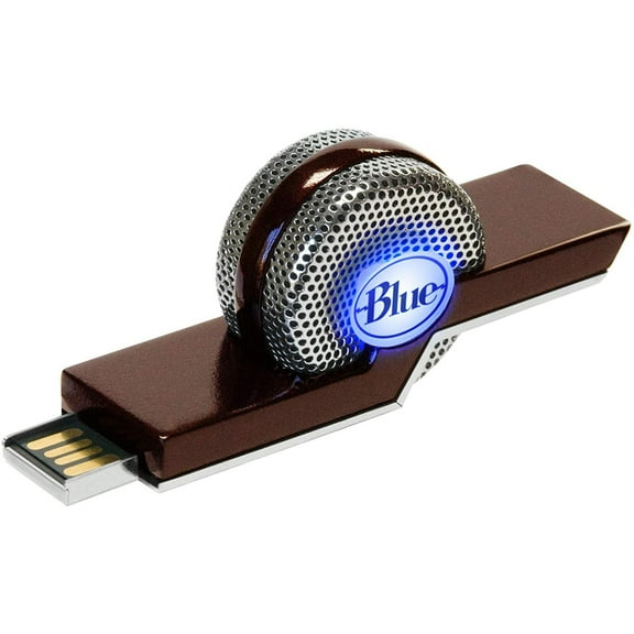 Blue TIKI Noise Canceling Laptop USB Microphone for Skype and Recording  with Die-Cast Metal Body and Dual Mode Operation