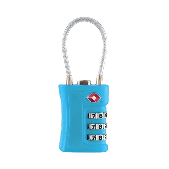 Blue-TSA Paint Code Lock for Travel Luggage, Changeable Password, for Subscribers, Document Design