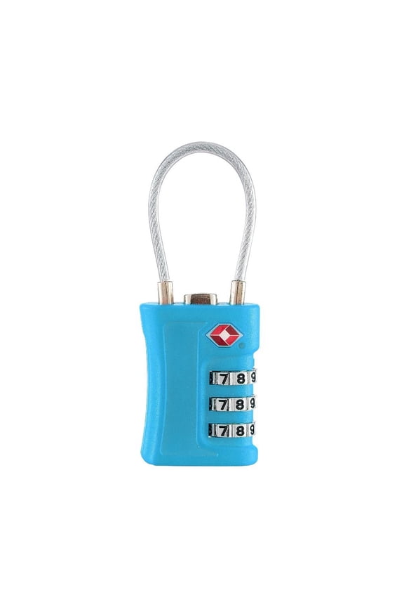 Blue-TSA Paint Code Lock for Travel Luggage, Changeable Password, for Subscribers, Document Design