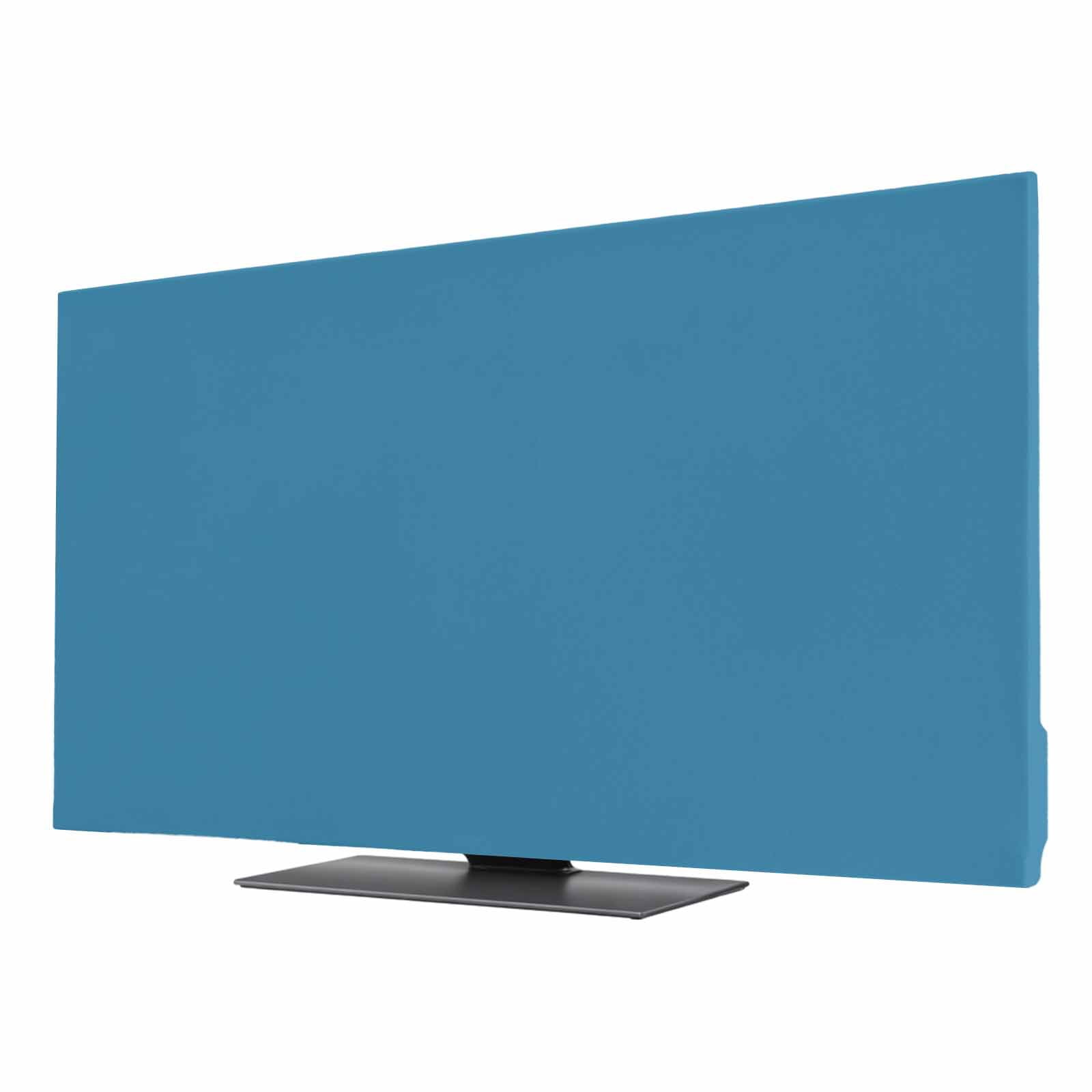 Tv Screen Ride Blue TV Cover for 85 Inch Screen, Stretch Fabric Dustproof TV Display ...