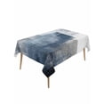 thumbnail image 1 of Blue Table Cloth, Retro Oil Painted Modern Abstract Art Waterproof Tablecloth for Rectangle Tables, Reusable Washable Fabric Table Cover for Restaurant Kitchen Dining Tables 60"x120", 1 of 6