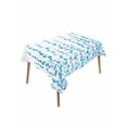 thumbnail image 1 of Blue Table Cloth, Waterproof Tablecloth for Rectangle Tables, Polka Dots Watercolor Abstract Art Reusable Washable Fabric Table Cover for Restaurant Kitchen Dining Tables 60"x102", 1 of 9