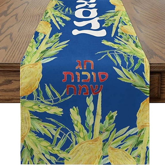 Blue Table Flag Linen Table Runners Wedding Decor Party Country Decor Dining Antifouling Table Runners