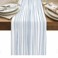 thumbnail image 1 of Blue Table Runner - 36 Inch Long, Kitchen Dining Table Runner Dresser Scarves, Abstract Art Gradient Minimalist Modern Texture Farmhouse Decor for Coffee Tables Wedding Party Banquet, 1 of 8