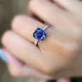 thumbnail image 1 of Blue Tanzanite Engagement Ring, Vintage Tanzanite Ring, Antique Tanzanite Halo Ring, Tanzanite Ring Women,Estate Tanzanite Promise Ring, 1 of 2