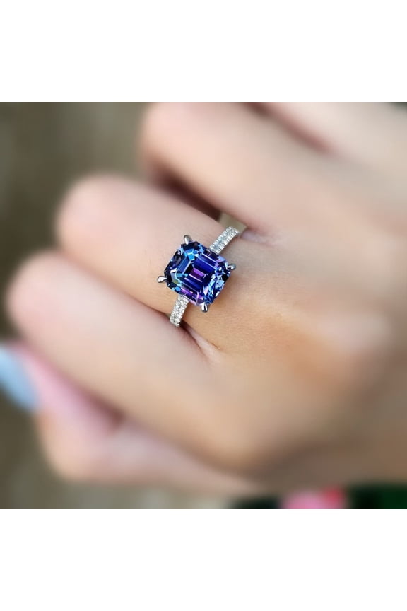 Blue Tanzanite Engagement Ring, Vintage Tanzanite Ring, Antique Tanzanite Halo Ring, Tanzanite Ring Women,Estate Tanzanite Promise Ring