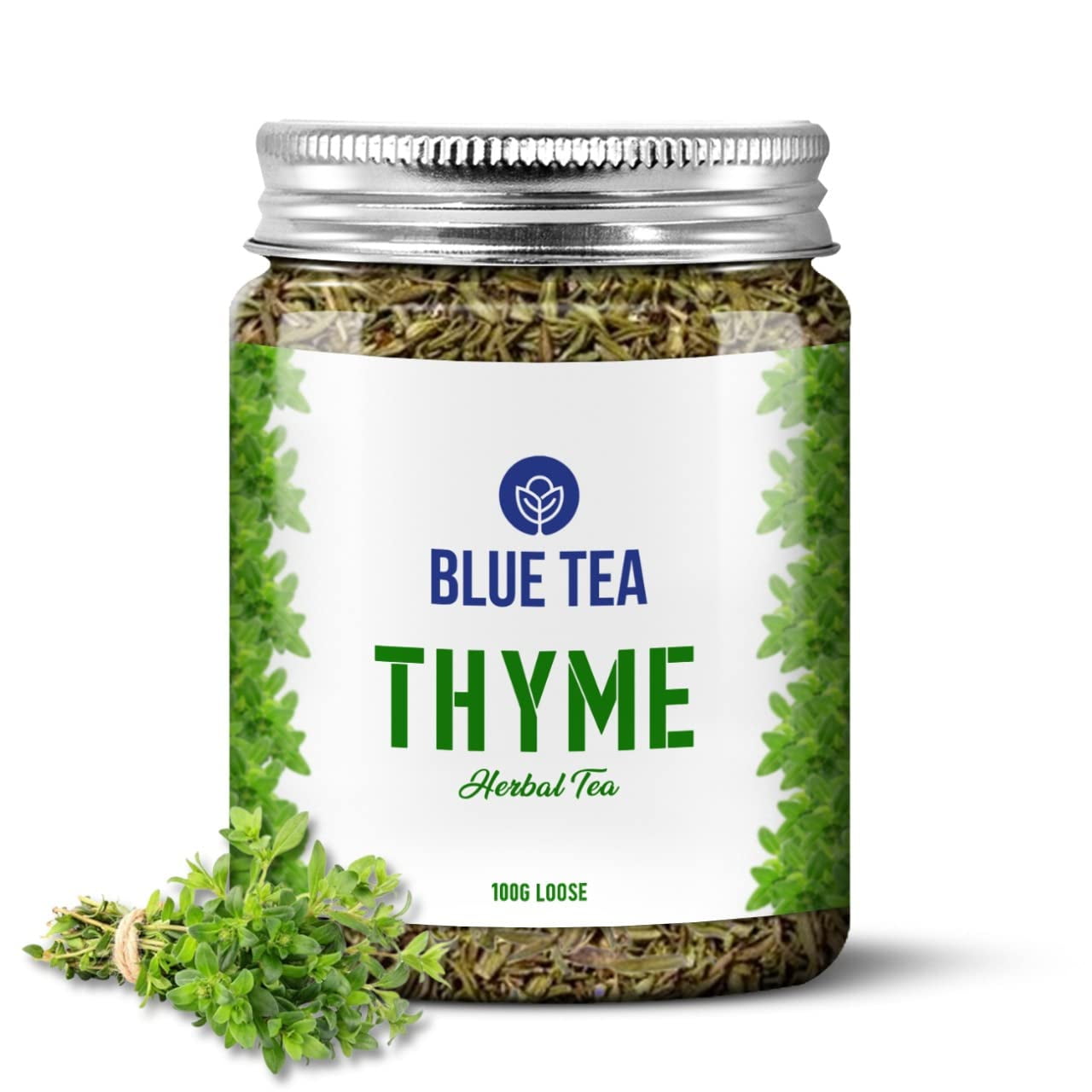 Blue Tea Organic Thyme Leaves I Herbal Tea Leaves For Cough And Cold