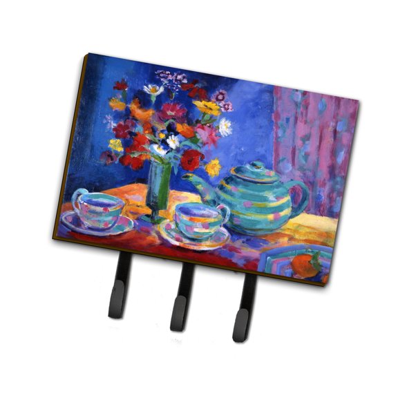 Blue Tea by Wendy Hoile Leash or Key Holder