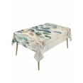 thumbnail image 1 of Blue Teal Botanical Table Cloth, Weeping Fall Eucalyptus Leaves Rustic Waterproof Tablecloth for Rectangle Tables, Reusable Washable Fabric Table Cover for Restaurant Kitchen Dining Tables 54"x108", 1 of 6