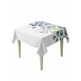 thumbnail image 1 of Blue Teal Botanical Table Cloth, Weeping Fall Eucalyptus Leaves Waterproof Tablecloth for Square Tables, Reusable Washable Fabric Table Cover for Restaurant Kitchen Dining Tables 60"x60", 1 of 6