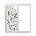 thumbnail image 1 of Blue Teal Botanical Window Privacy Film, Rustic Country Spring Floral Summer Leaf Static Cling UV Sun Blocking Tint Film Heat Control Windows Films for Bedroom Bathroom, Window Stickers 17.7"x39.3", 1 of 8