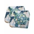 thumbnail image 1 of Blue Teal Coastal Sofa Couch Cushion Covers Washable, Removable Stretchable Sectional Couch Covers, Summer Beach Starfish Sea Turtle Slipcovers for L & T Shape Sofa Furniture Protector S Size 2 pcs, 1 of 7