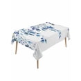 thumbnail image 1 of Blue Teal Eucalyptus Leaves Table Cloth, Watercolor Weeping Botanical Waterproof Tablecloth for Rectangle Tables, Reusable Washable Fabric Table Cover for Restaurant Kitchen Dining Tables 60"x120", 1 of 6