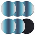 thumbnail image 1 of Blue Teal Grey Ombre Coasters Set of 6, Absorbent Coasters for Drinks, Farmhouse Gradient Minimalist Coaster for Desk Coffee Table Protection, Home Decor House Warming Gifts 4", 1 of 8