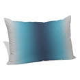 thumbnail image 1 of Blue Teal Grey Ombre Pillow Covers, Linen Long Throw Pillow Case, Farmhouse Gradient Minimalist Holiday Pillow Protector Decorative Cushion Cover for Living Room/Bedroom 16" x 24", 1 of 8