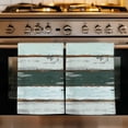 thumbnail image 1 of Blue Teal Kitchen Towels Set of 1, Vintage Wooden Retro Art Farmhouse Barns Absorbent Dish Towels for Kitchen, Microfiber Hand Towel, Quick Drying Tea Towel for Cleaning Decorative Dishcloths, 1 of 7