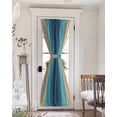 thumbnail image 1 of Blue Teal Yellow Ombre Blackout Curtains, French Door Curtains for Door Window, Farmhouse Modern Gradient Art Privacy Drapery for Patio/Sidelight Doors, 1 Panel with Tieback, 54 x 72 Inches, 1 of 6