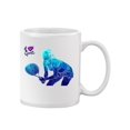 thumbnail image 1 of Blue Tennis Player Silhouette Mug Unisex's -Image by Shutterstock, 1 of 4