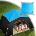 thumbnail image 1 of Blue Tent Rainfly Cover 43x43 Inch, Waterproof Oxford Cloth Sun Shelter Top Protector, Portable Camping Tarp with Elastic Hook for Hiking Backpacking, 1 of 6