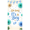 thumbnail image 1 of Blue Theme Baby Shower Banner Boy Announcement Decorative Banner Gender Reveal Decoration for Baby Shower Party Celebration Event, 1 of 7