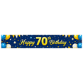 thumbnail image 1 of Blue Themed Happy 70th Birthday Banner with Balloon Star Elements Backdrop Background Party Decors for Birthday Party Photography Props Celebrations, 1 of 8