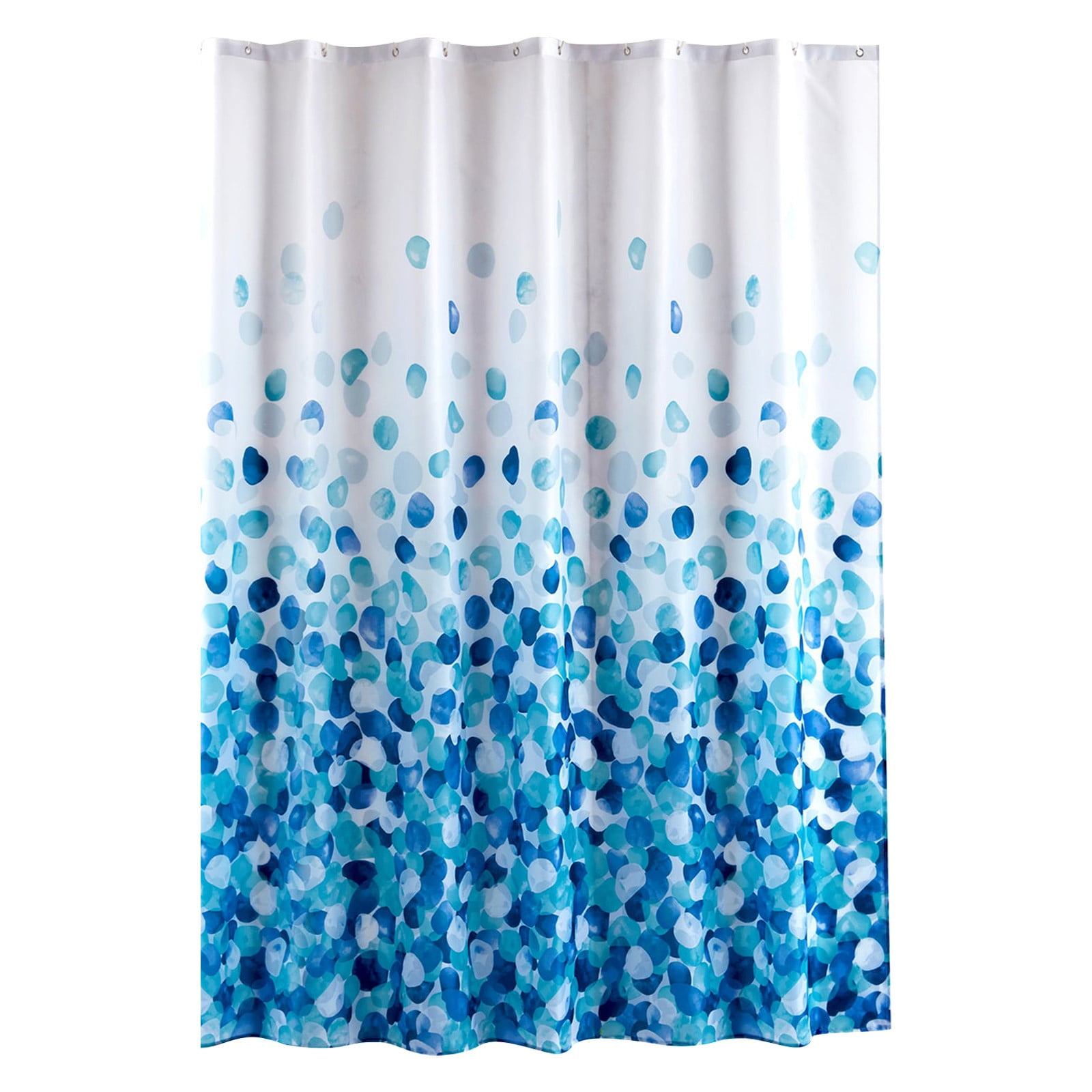 Blue Thickened Bathroom Hotel Bathroom Partition Curtain Polyester