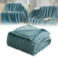 thumbnail image 1 of Blue Throw Blanket, Burnt Throw Blanket, Fall Blanket, Warm Lightweight Sofa Blanket, 1Pcs Stylish Soft Throw Blanket, All Season for Couch Throw Blanket 27.56x39.37 In, 1 of 9