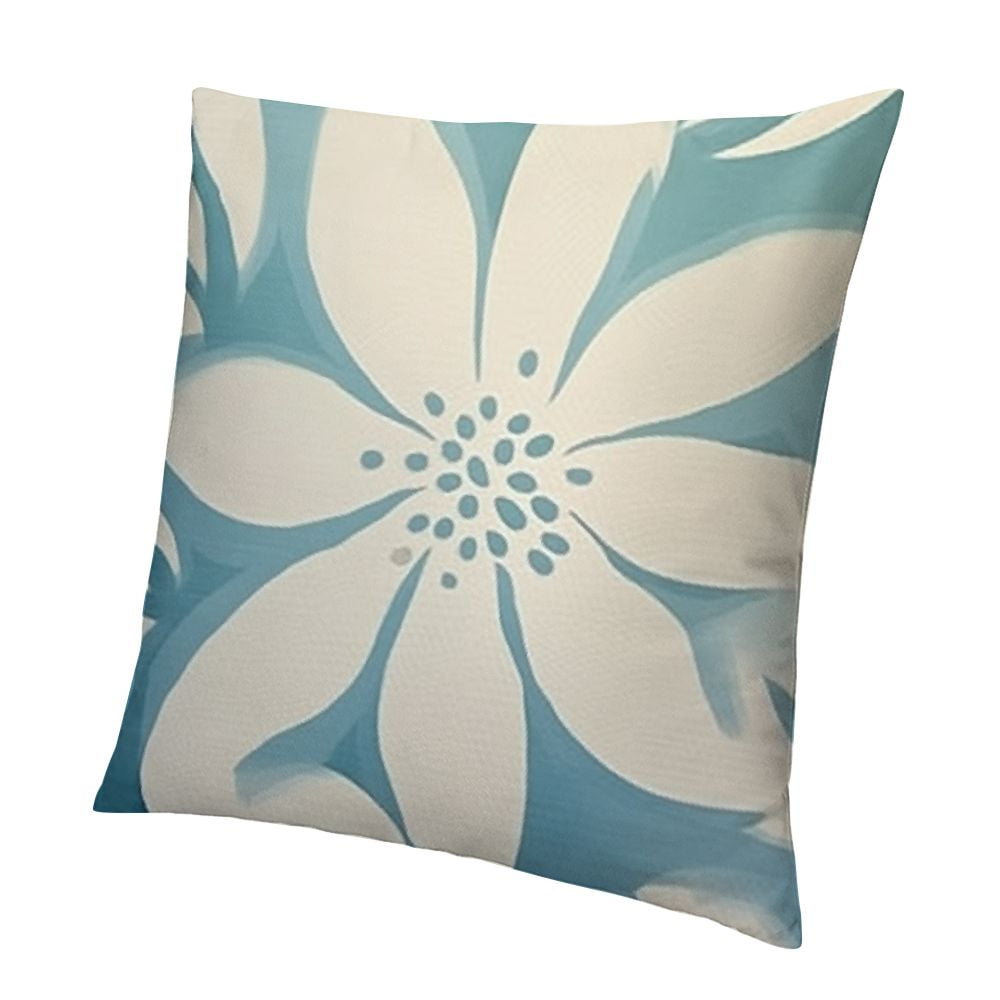Blue Throw Pillow Cover, Decoration Cushion Case ， Square Decorative