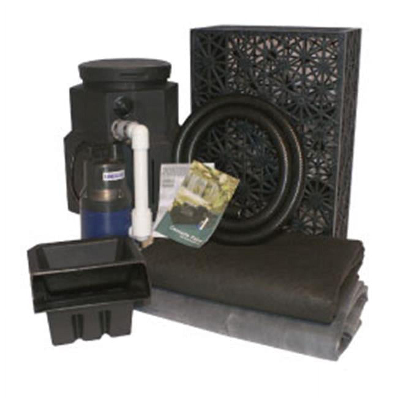 Mini Black PVC Pondless Cascading Waterfall Kit