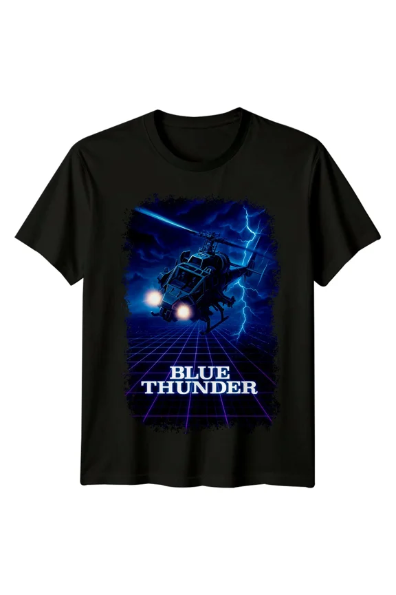 Blue Thunder (1983) Movie Poster Inspired T-Shirt Retro 80s Tee | eBay