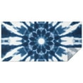 thumbnail image 1 of Blue Tie Dye Flower Mandala Pattern Rectangle Tablecloth 60"x120",Waterproof Polyester Rectangle Table Cloth, Wipeable Spillproof Polyester Tablecloth for Dining, Camping, Indoor and Outdoor, 1 of 6