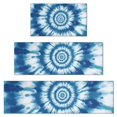 thumbnail image 1 of Blue Tie Dye Mandala Pattern Kitchen Rugs Sets Of 3,Kitchen Runner Rugs Non Skid Washable,Decorative Kitchen Floor Mats for Kitchen,Sink,Laundry,17"x30"+ 17"x47" + 17"x59", 1 of 6