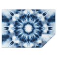 thumbnail image 1 of Blue Tie Dye Mandala Pattern Rectangle Tablecloth 60"x84",Waterproof Polyester Rectangle Table Cloth, Wipeable Spillproof Polyester Tablecloth for Dining, Camping, Indoor and Outdoor, 1 of 5