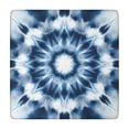 thumbnail image 1 of Blue Tie Dye Mandala Pattern Square Fitted Tablecloth with Elastic Edge,Square Table Cover,Washable Elastic Table Cover for Home Kitchen Party Decor 34"x34", 1 of 6