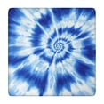 thumbnail image 1 of Blue Tie Dye Mandala Pattern Square Fitted Tablecloth with Elastic Edge,Square Table Cover,Washable Elastic Table Cover for Home Kitchen Party Decor 34"x34", 1 of 6