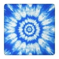 thumbnail image 1 of Blue Tie Dye Mandala Pattern Square Fitted Tablecloth with Elastic Edge,Square Table Cover,Washable Elastic Table Cover for Home Kitchen Party Decor 36"x36", 1 of 6