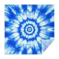 thumbnail image 1 of Blue Tie Dye Mandala Pattern Square Tablecloth,Waterproof Square Table Cover,Wipeable Spillproof Washable Table Cover for Home Kitchen Party Decor 52"x52"(132x132cm), 1 of 6