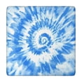 thumbnail image 1 of Blue Tie Dye Pattern Square Fitted Tablecloth with Elastic Edge,Square Table Cover,Washable Elastic Table Cover for Home Kitchen Party Decor 34"x34", 1 of 6
