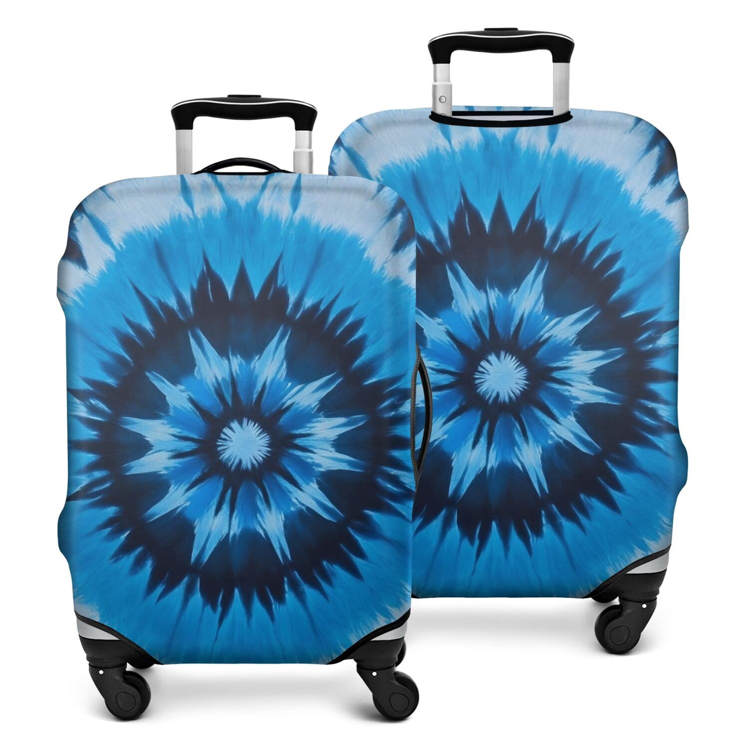 Luggage Cover Pattern Blue Tie Dye Spiral Pattern Luggage Cover Fashion Suitcase Cover ...