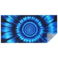 thumbnail image 1 of Blue Tie Dye Spiral Pattern Rectangle Tablecloth 60"x120",Waterproof Polyester Rectangle Table Cloth, Wipeable Spillproof Polyester Tablecloth for Dining, Camping, Indoor and Outdoor, 1 of 6