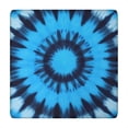 thumbnail image 1 of Blue Tie Dye Spiral Pattern Square Fitted Tablecloth with Elastic Edge,Square Table Cover,Washable Elastic Table Cover for Home Kitchen Party Decor 34"x34", 1 of 6