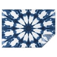 thumbnail image 1 of Blue Tie Dye Star Pattern Rectangle Tablecloth 60"x84",Waterproof Polyester Rectangle Table Cloth, Wipeable Spillproof Polyester Tablecloth for Dining, Camping, Indoor and Outdoor, 1 of 5