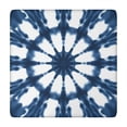 thumbnail image 1 of Blue Tie Dye Star Pattern Square Fitted Tablecloth with Elastic Edge,Square Table Cover,Washable Elastic Table Cover for Home Kitchen Party Decor 34"x34", 1 of 6
