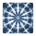 thumbnail image 1 of Blue Tie Dye Starburst Pattern Square Fitted Tablecloth with Elastic Edge,Square Table Cover,Washable Elastic Table Cover for Home Kitchen Party Decor 34"x34", 1 of 6