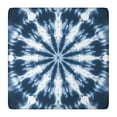 thumbnail image 1 of Blue Tie Dye Starburst Pattern Square Fitted Tablecloth with Elastic Edge,Square Table Cover,Washable Elastic Table Cover for Home Kitchen Party Decor 36"x36", 1 of 6