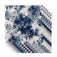 thumbnail image 1 of Blue Tie-dye Cloth Napkins, Vintage Rustic Abstract Painting Art Washable and Reusable Dinner Napkins Set of 6, Table Napkin for Kitchen Party Birthday Wedding Hotel Housewarming 20"x20", 1 of 9