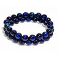 thumbnail image 1 of Blue Tiger Eye Gemstone Beaded Bracelet – 8MM Round Elastic Stretch Bracelet, Handmade Healing Crystal Jewelry for Men & Women, 1 of 1